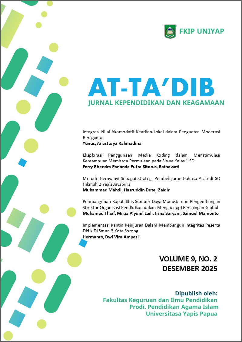 					View Vol. 9 No. 2 (2025): AT-TA'DIB: Jurnal Kependidikan dan Keagamaan
				